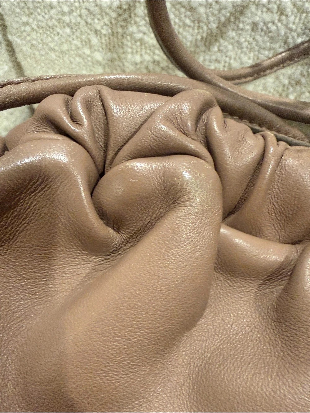 Mansur Gavriel Mini Cloud Pouch in Biscotto - Picture 6 of 8